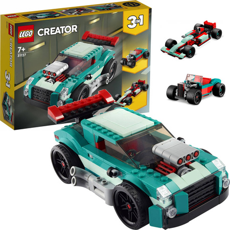 Lego Creator 3w1 - Uliczna wyścigówka + 2 modele 31127