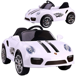 Samochód na akumulator S2988 Auto elektryczne dla dzieci biały