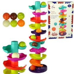 Edukacyjny sorter kolorowa zjeżdżalnia piłeczki dla dzieci