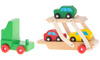Duży drewniany samochód Laweta Ciężarówka dla dzieci Tir 3 autka
