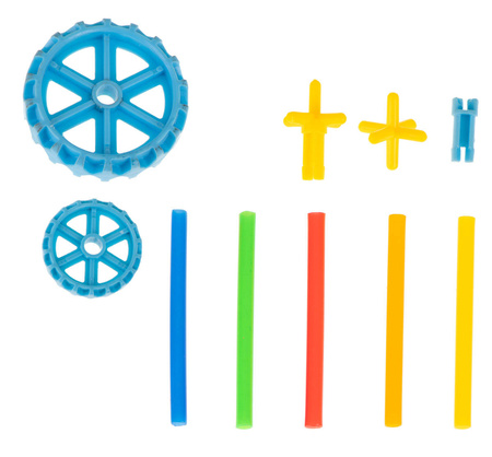 Słomki do budowania edukacyjne klocki konstrukcyjne dla dzieci zestaw 640 elementów