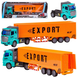 Tir ciężarówka z przyczepą zabawkowy kontener dla dzieci 1:48