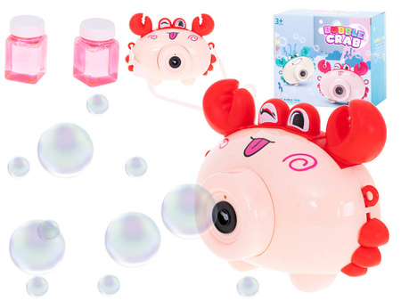 Krab aparat Maszynka do baniek mydlanych czerwony
