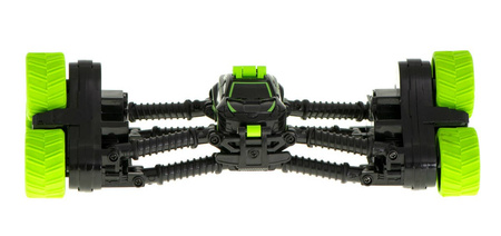 Duży zdalnie sterowany samochód kaskaderski Stunt Car RC SY006 Auto akrobata zielony