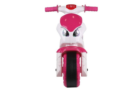Jeździk motorek biegowy dla dzieci biały motor Technok 6368
