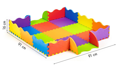 Gruba mata edukacyjna dla dzieci Piankowe puzzle Dywanik do pokoju dziecięcego Suchy basen ECOTOYS