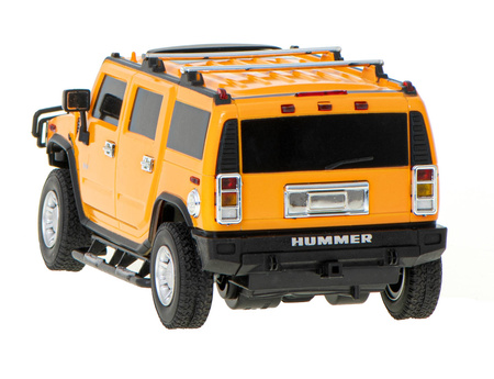 Zdalnie sterowany szybki samochód RC Hummer z efektami świetlnymi 1:24 żółty