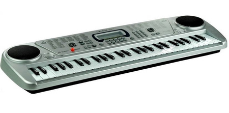Elektroniczne organki dla dzieci Pianinko Keyboard funkcja nagrywania szare