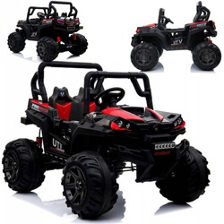 Duży elektryczny samochód terenowy na akumulator 4 silniki światła LED dla dzieci BBH3688