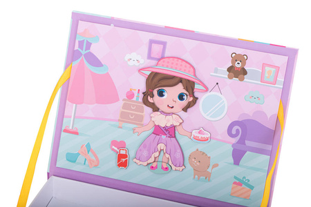 Puzzle magnetyczne układanka ubierz lalkę dla dzieci ubrania fryzury 51 el.