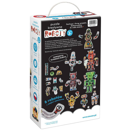 CzuCzu Puzzle kreatywne - Roboty - 8 układanek 