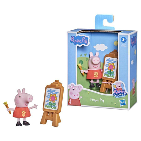 Figurka Świnka Peppa ze sztalugą zabawa z przyjaciółmi dla dzieci Hasbro 