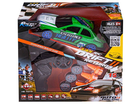 Wyścigowy samochód do driftu zdalnie sterowany dla dzieci 4WD zielony