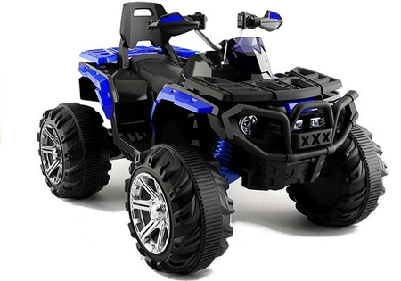 Niebieski elektryczny pojazd quad na akumulator dla dzieci światła LED BBH3588 