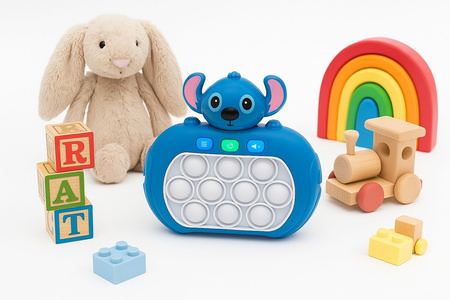 Zabawka zręcznościowa antystresowa dla dzieci POP IT POPIT STITCH gra elektroniczna sensoryczna