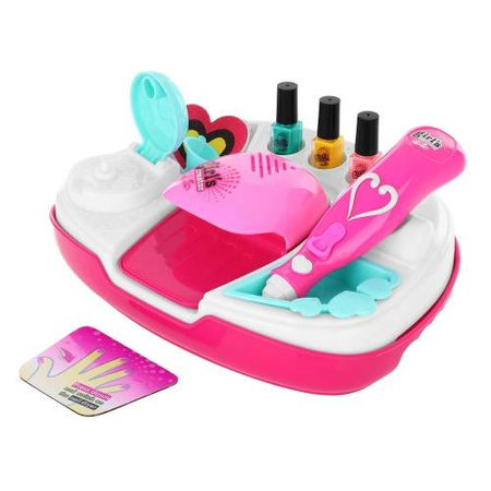 Zestaw do malowania paznokci studio kosmetyczne dla dzieci lakiery maszynki 11 elementów