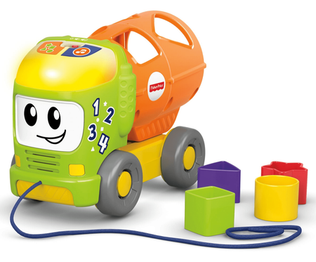 Edukacyjna ciężarówka dla dzieci FISHER-PRICE Interaktywny sorter kształtów w wersji polskiej GFJ37