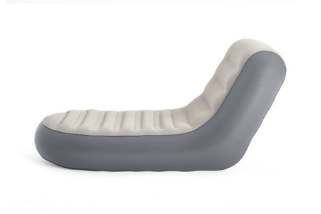 Dmuchany szary fotel leżak materac 165x84x79 cm Bestway 75064