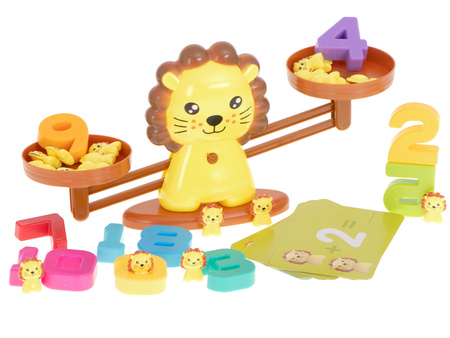 Waga szalkowa Lew - nauka liczenia na wesoło