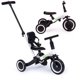 Trójkołowy rowerek biegowy dla dzieci Spacerówka 4w1 biały Ecotoys TR007 WHITE