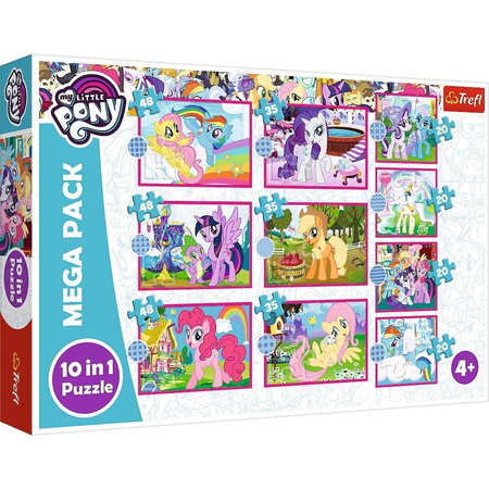 Puzzle My Little Pony 10w1- Niezwykłe Kucyki Mega Pack