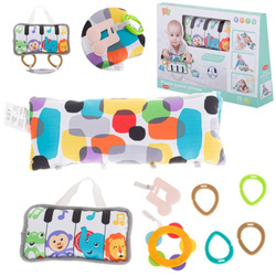 Mata poduszka stabilizacyjna z grzechotką gryzakiem i dla dzieci