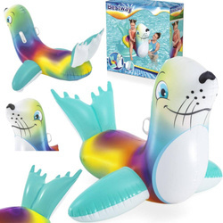 Dmuchana kolorowa foka do pływania dla dzieci Bestway 157x114 cm