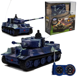 Duży czołg bojowy zdalnie sterowany RC dla dzieci 1:72 35MHz niebieski