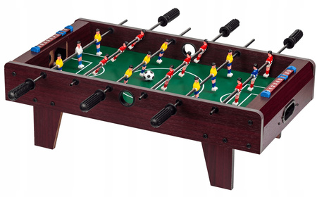 Duży drewniany stół do gry w piłkarzyki dla dzieci 69x36 cm Ecotoys GTS0001-2 WOOD
