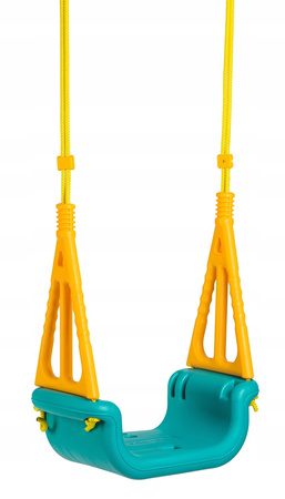 Huśtawka plastikowa kubełkowa deska dla dzieci do domu ogrodu do 30 kg 3w1 Ecotoys