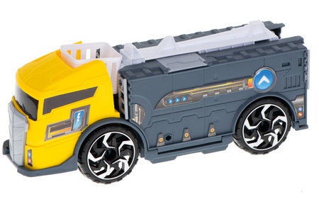 Duży transporter Ciężarówka dla dzieci Laweta Parking z zestawem samochodów Auta 2w1