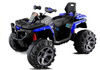 Niebieski elektryczny pojazd quad na akumulator dla dzieci światła LED BBH3588 