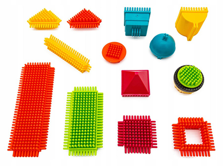 Zestaw klocków konstrukcyjnych dla dzieci Jeżyki Grzebyki Wafle 200 elementów