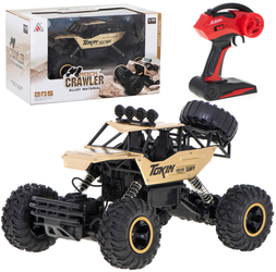Duży samochód terenowy zdalnie sterowany RC Auto Rock Crawler 1:12 4WD złoty