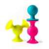 Bobo Przyssawki 3 silikonowe grzechotki Gryzaki dla dzieci PipSquigz Fat Brain Toys FA089-1 