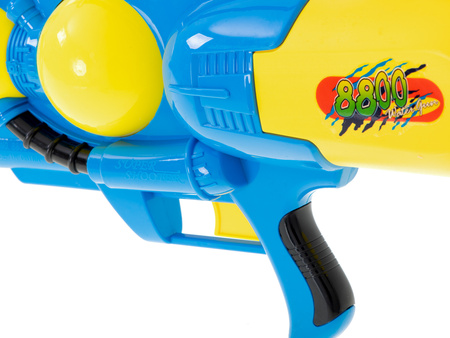 Duży pistolet na wodę dla dzieci Wyrzutnia wodna Broń na wodę Sikawka XXL 2400ML niebieski