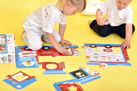 Czu Czu Puzzle z dziurką - Wóz strażacki 23 elementy
