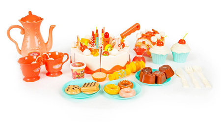 Zestaw urodzinowy na przyjęcie Tort do krojenia dla dzieci 82 elementy