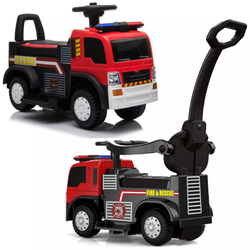 Jeździk Pchacz Auto na akumulator dla dzieci Straż pożarna JC008 czerwony
