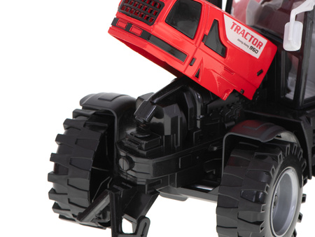 Traktor z przyczepą do transportu drewna Ciągnik