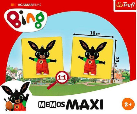 Gra Memo - Memos Maxi BING - 24 elementy TREFL
