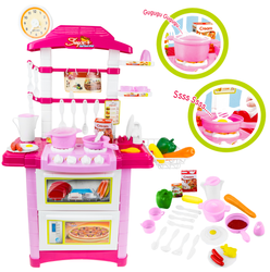 Duża zabawkowa kuchnia dla dzieci piekarnik akcesoria