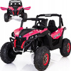 Auto na akumulator samochód terenowy dla dzieci różowy Jeep XMX603 4 silniki światła LED