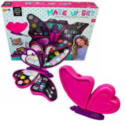 Zestaw kosmetyków do makijażu do malowania w motylku dla dziecka