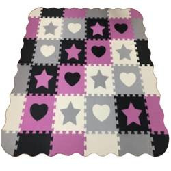 Mata edukacyjna kojec puzzle piankowe z kształtami  dla dzieci Ecotoys