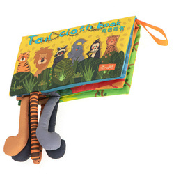 Miękka sensoryczna Książeczka ze zwiewrzętami - ogony