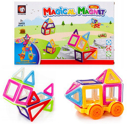 Edukacyjne klocki magnetyczne dla dzieci do układania Magical Magnet mini 38 sztuk v1
