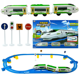 Kolejka na baterie dla dzieci Pociąg z wagonami 27 elementów