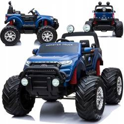Pojazd na akumulator samochód elektryczny Monster Truck Ford Ranger auto dla dzieci niebieski