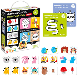 Czuczu Akademia - Przeciwieństwa - 2 kolorowanki 10 układanek dla dzieci